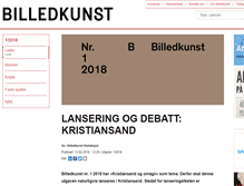 Tablet Screenshot of billedkunstmag.no